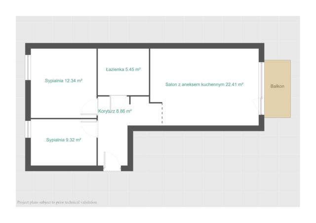 Mieszkanie 3-pokojowe Poznań Podolany, ul. Strzeszyńska. Zdjęcie 16