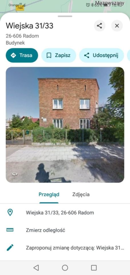 dom wolnostojący Radom Młodzianów, ul. Wiejska