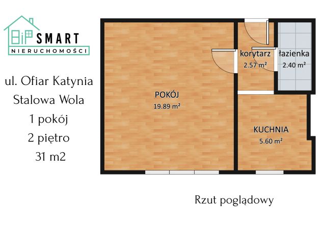 Mieszkanie 1-pokojowe Stalowa Wola, ul. Ofiar Katynia. Zdjęcie 8