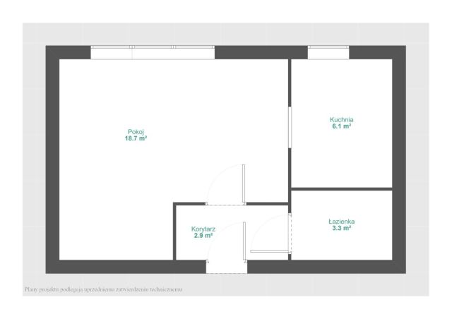 Mieszkanie 1-pokojowe Poznań Grunwald, ul. Jugosłowiańska. Zdjęcie 12