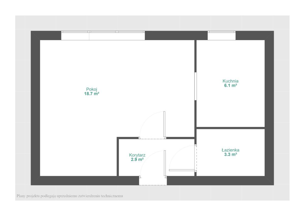 Mieszkanie 1-pokojowe Poznań Grunwald, ul. Jugosłowiańska. Zdjęcie 12