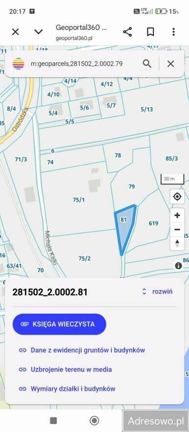 Działka rolna Dąbrówno. Zdjęcie 2