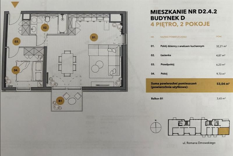 Mieszkanie 2-pokojowe Wrocław, ul. Romana Dmowskiego. Zdjęcie 8