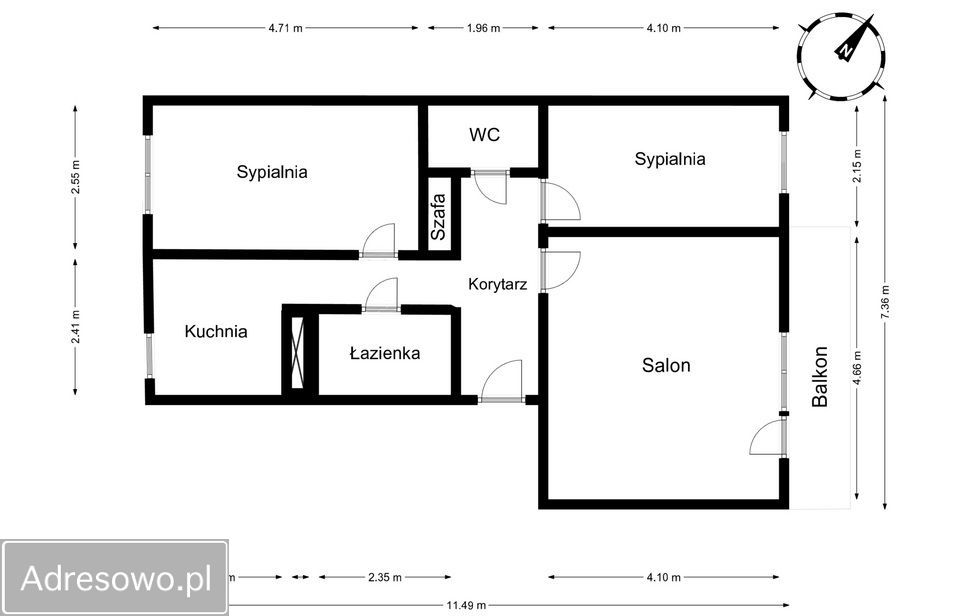 Mieszkanie 3-pokojowe Olsztynek, ul. Daszyńskiego. Zdjęcie 19