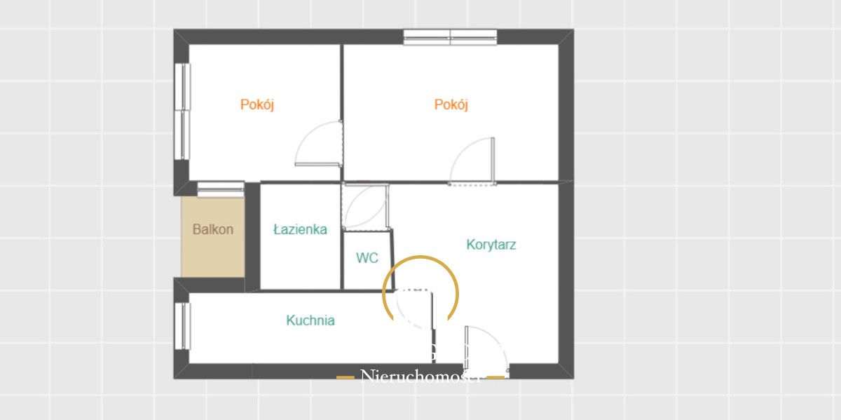 Mieszkanie 2-pokojowe Lublin LSM, ul. Grażyny. Zdjęcie 10