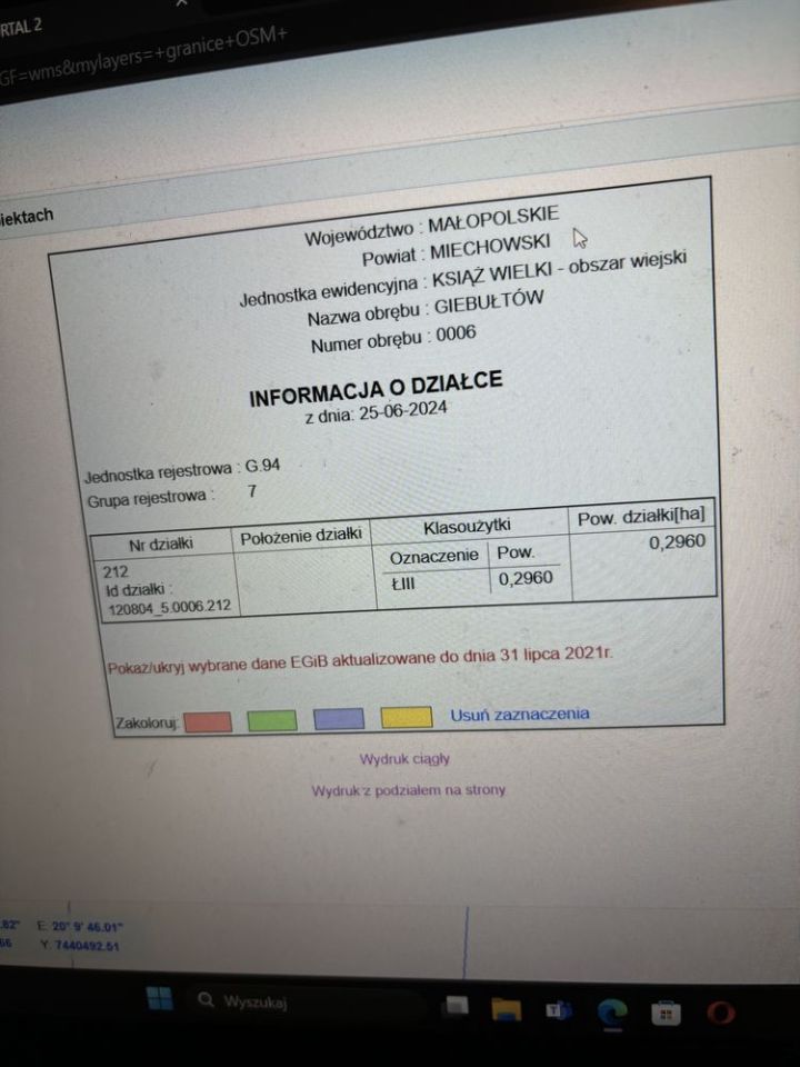 Działka rolna Giebułtów. Zdjęcie 5