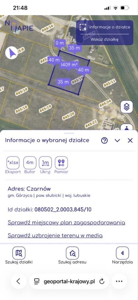 Działka budowlana Czarnów. Zdjęcie 5