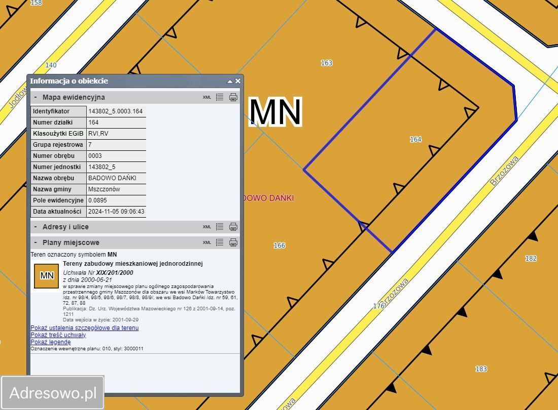 Działka budowlana Badowo-Dańki, ul. Brzozowa. Zdjęcie 3