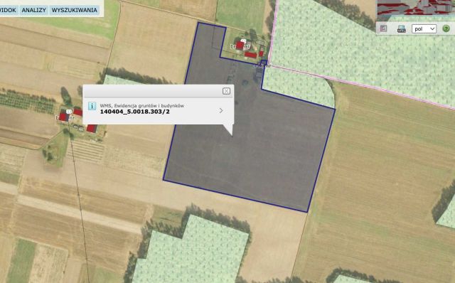 Działka rolna Wólka Wysoka. Zdjęcie 1