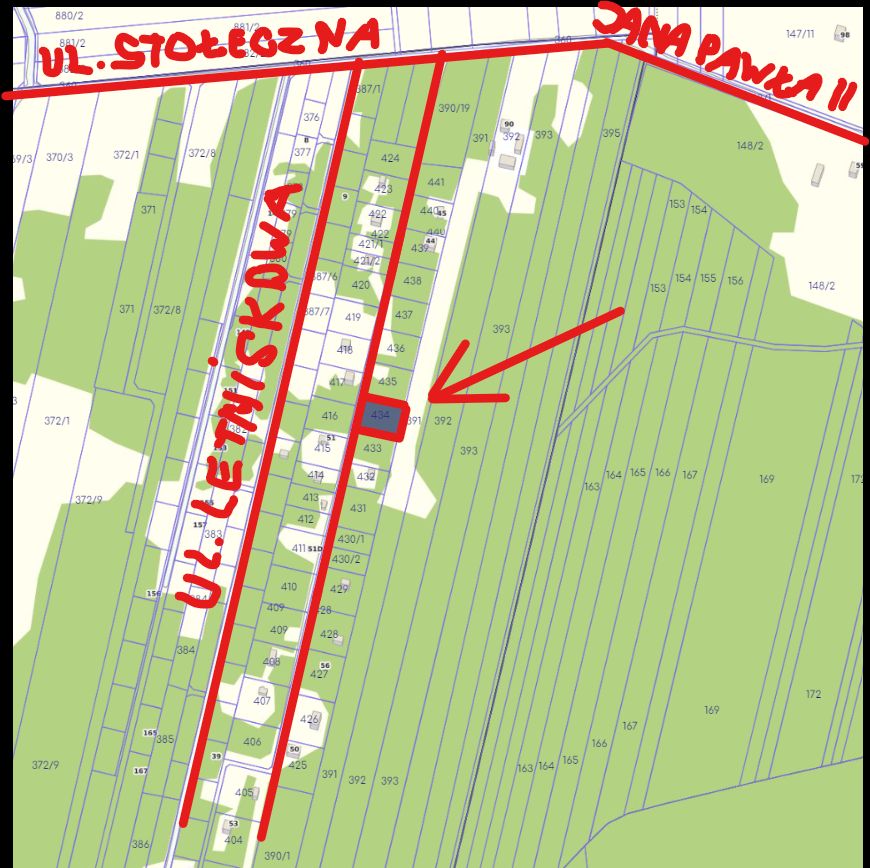 Działka rekreacyjna Basinów, ul. Stołeczna. Zdjęcie 4