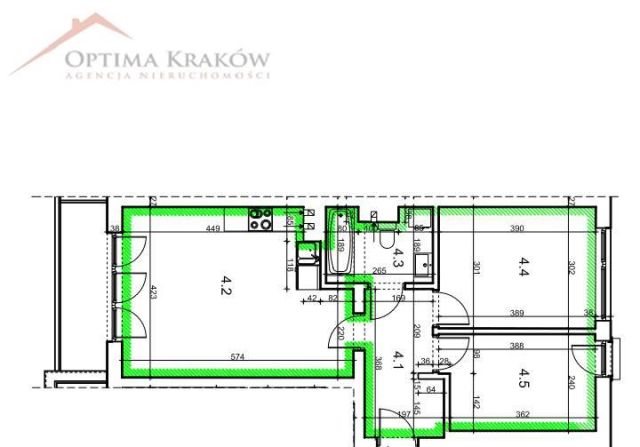 Mieszkanie 3-pokojowe Kraków Podgórze, ul. Przewóz. Zdjęcie 13