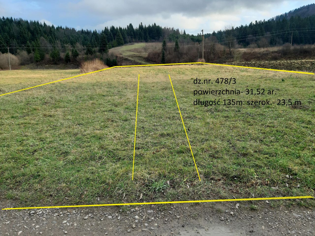 Działka budowlana Zahoczewie Podskała. Zdjęcie 2