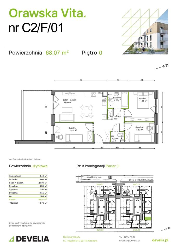 Mieszkanie 4-pokojowe Wrocław Ołtaszyn, ul. Orawska. Zdjęcie 8