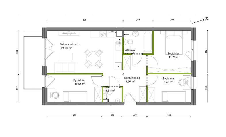 Mieszkanie 4-pokojowe Wrocław Ołtaszyn, ul. Orawska. Zdjęcie 8