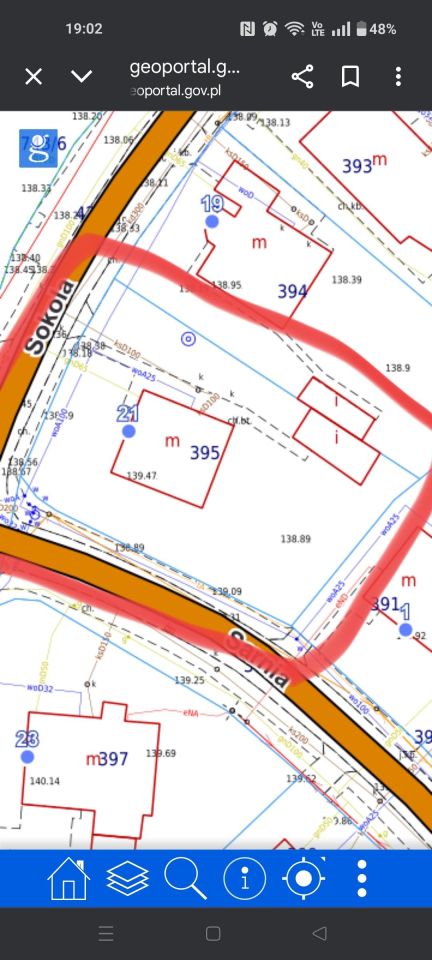Działka budowlana Białystok Dojlidy, ul. Sokola