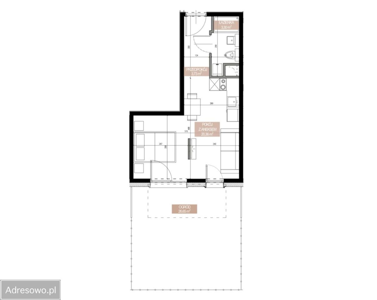 Mieszkanie 1-pokojowe Wrocław Gaj, ul. Świeradowska. Zdjęcie 13