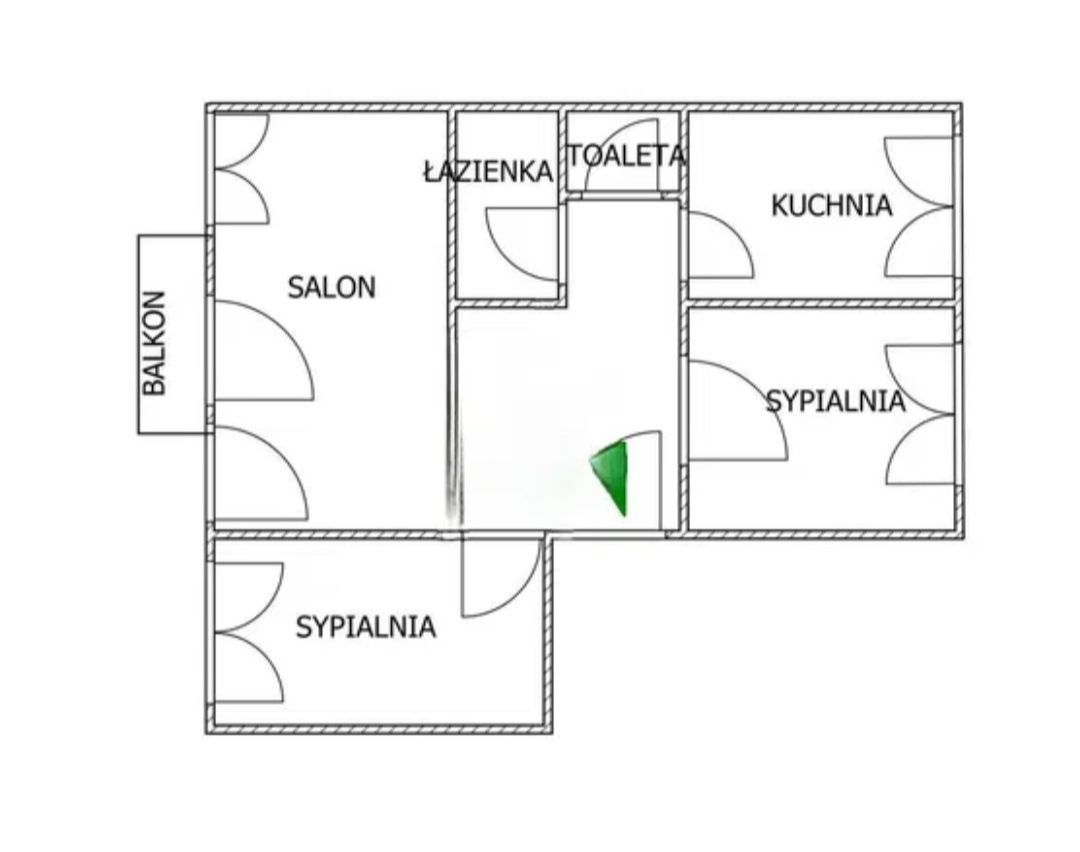 Mieszkanie 3-pokojowe Łódź Retkinia, ul. Władysława Króla. Zdjęcie 17