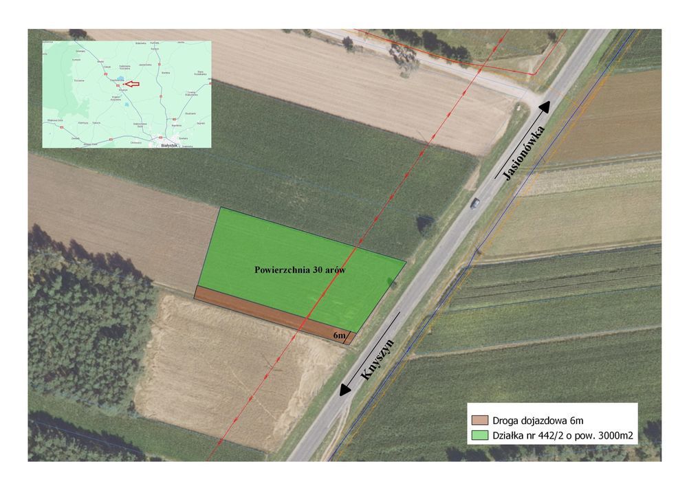 Działka rolno-budowlana Knyszyn, ul. Grodzieńska. Zdjęcie 2