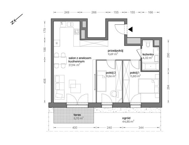 Mieszkanie 3-pokojowe Katowice Brynów, ul. Ceglana. Zdjęcie 7