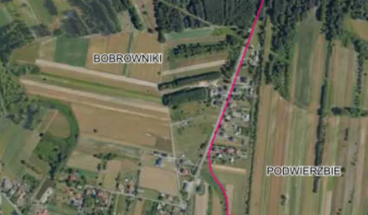 Działka rolna Bobrowniki, Brak nazwy ulicy