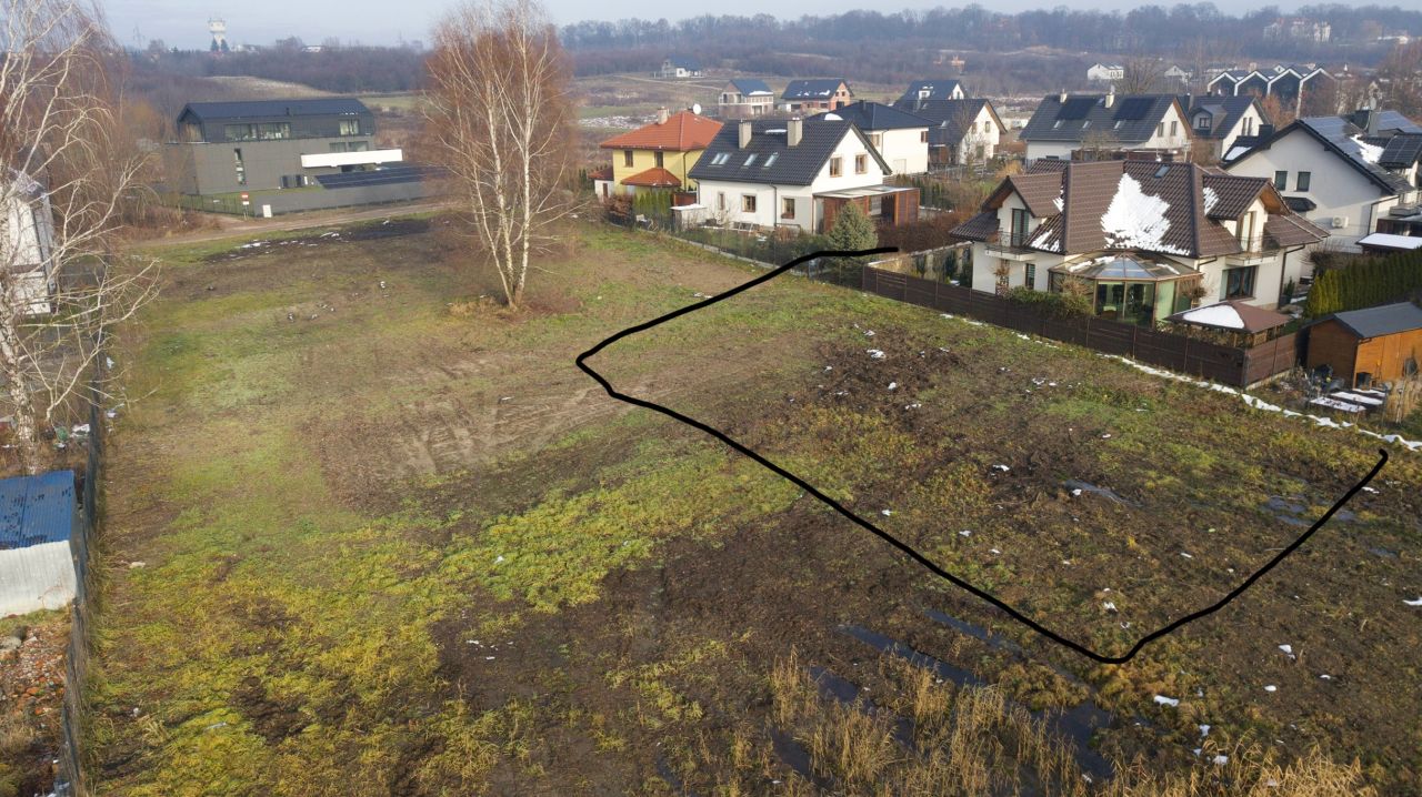 Działka budowlana Kraków Skotniki, ul. Księdza Franciszka Trockiego. Zdjęcie 1