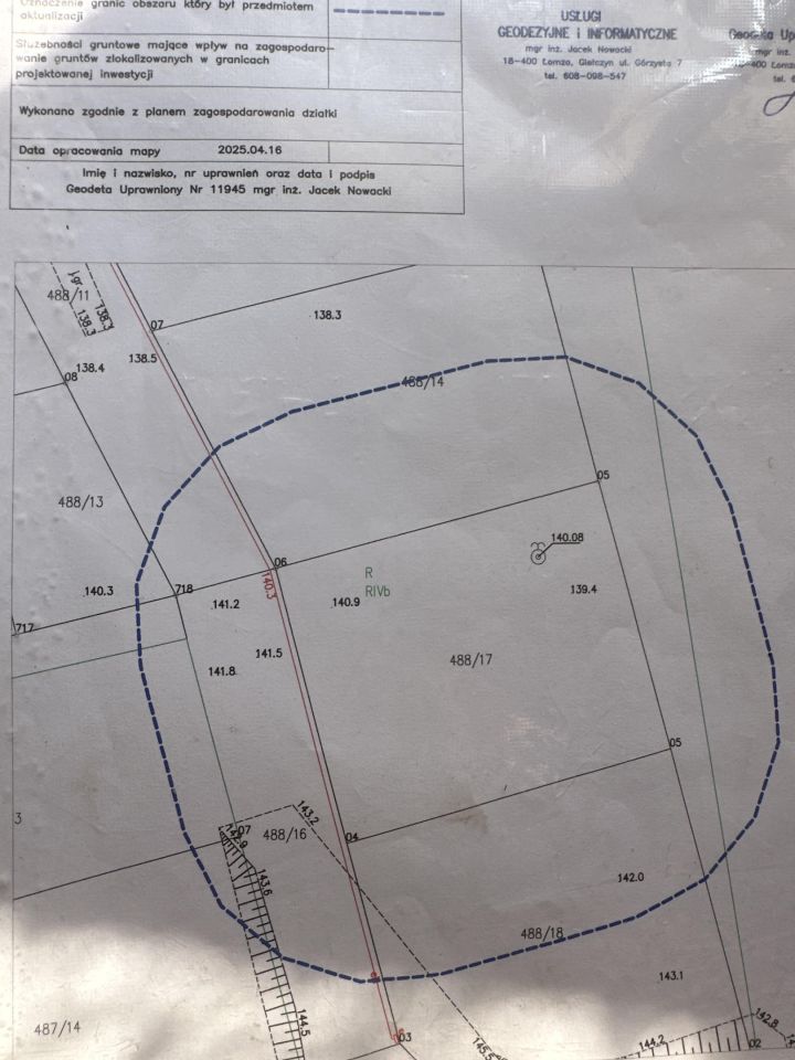 Działka budowlana Giełczyn, ul. Górzysta