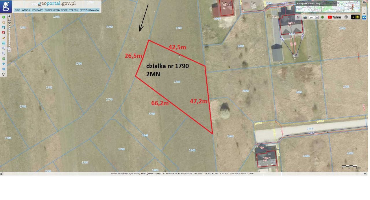 Działka budowlana Konin Wilków. Zdjęcie 1