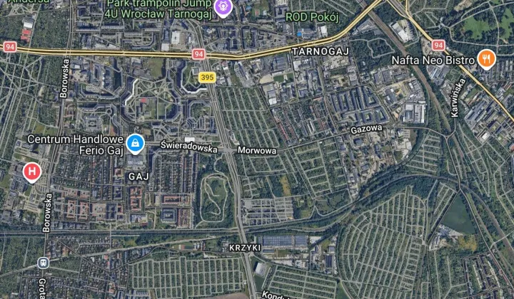 Działka rod Wrocław Fabryczna, ul. Morwowa