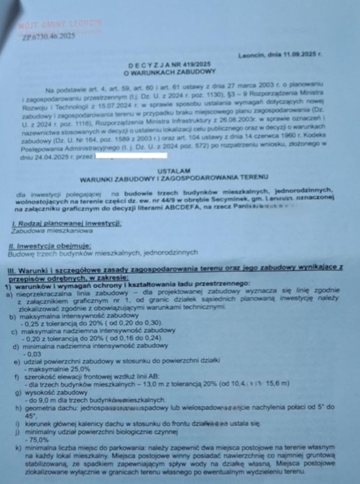 Działka budowlana Secyminek. Zdjęcie 2