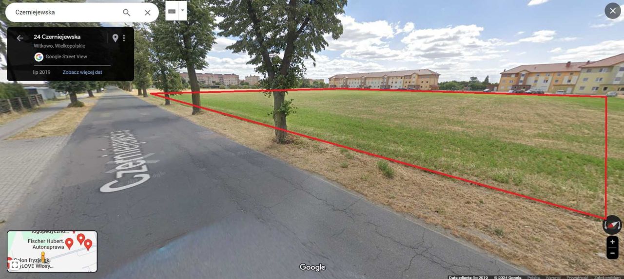 Działka inwestycyjna Witkowo, ul. Czerniejewska. Zdjęcie 3