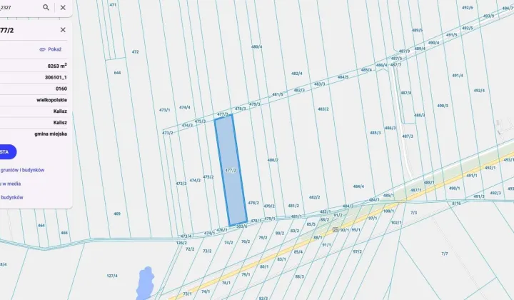 Działka inwestycyjna Kalisz, ul. Inwestorska