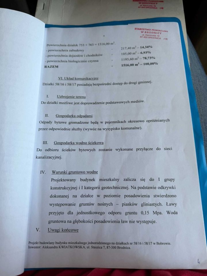 Działka budowlana Bobrowo. Zdjęcie 4