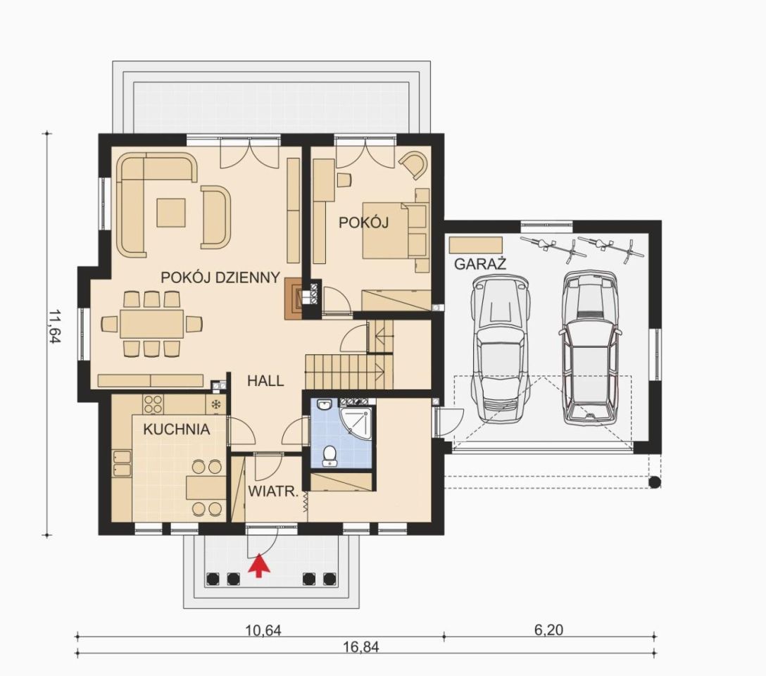dom wolnostojący, 6 pokoi Widna Góra, ul. Jarosławska. Zdjęcie 8
