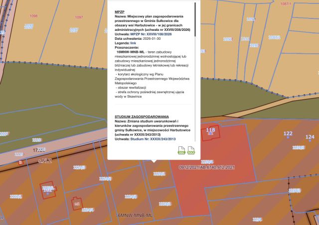Działka budowlana Harbutowice, ul. Eustachego Sanguszki. Zdjęcie 10