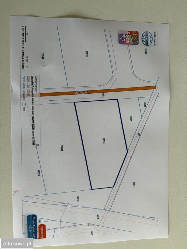 Działka budowlana Bartoszów. Zdjęcie 2