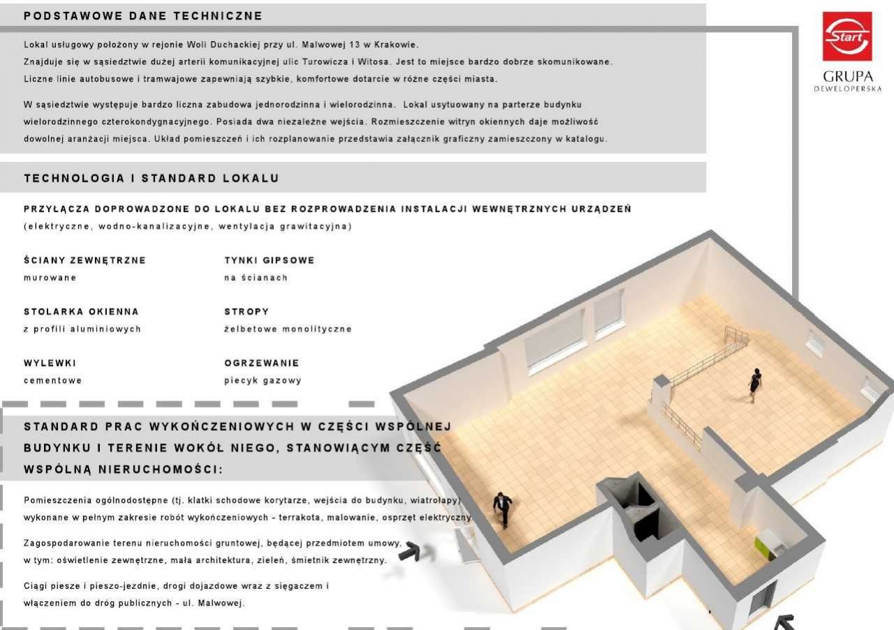 Lokal Kraków Podgórze Duchackie, ul. Malwowa. Zdjęcie 4