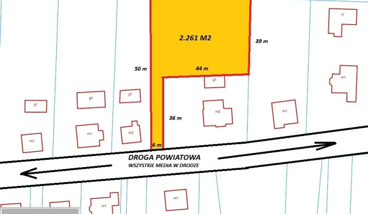 Działka budowlana Gorzyce Wielkie, ul. Kościelna