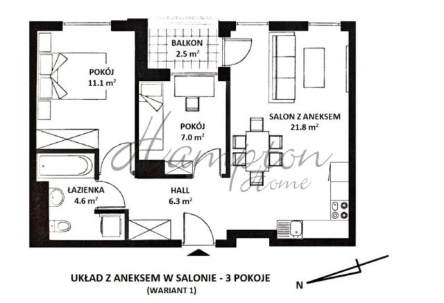Mieszkanie 2-pokojowe Warszawa Mokotów, ul. Rajska. Zdjęcie 11