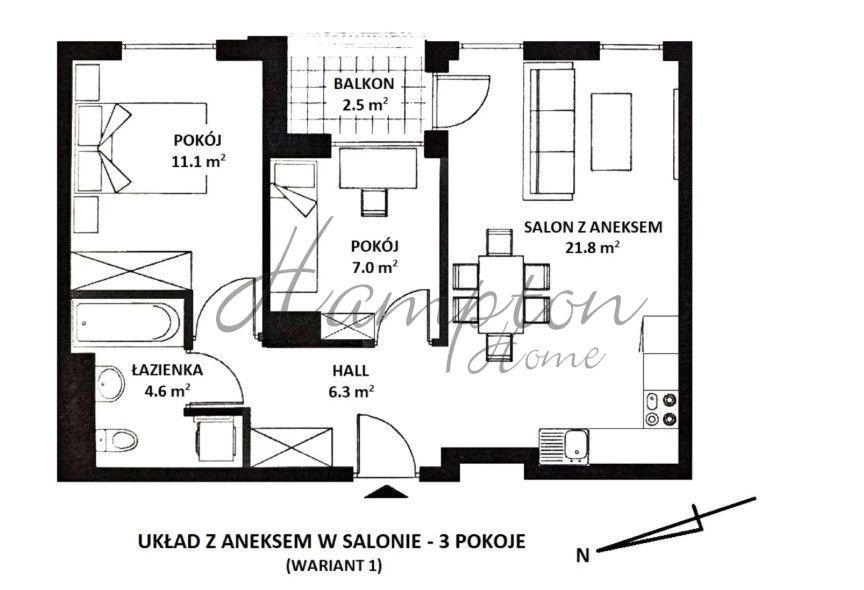 Mieszkanie 2-pokojowe Warszawa Mokotów, ul. Rajska. Zdjęcie 11
