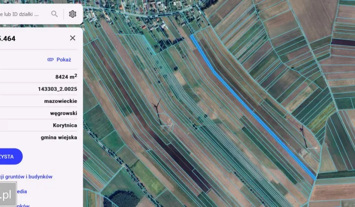 Działka rolna Połazie Świętochowskie