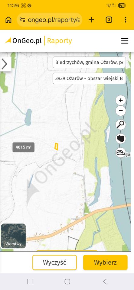 Działka rolna Biedrzychów. Zdjęcie 2