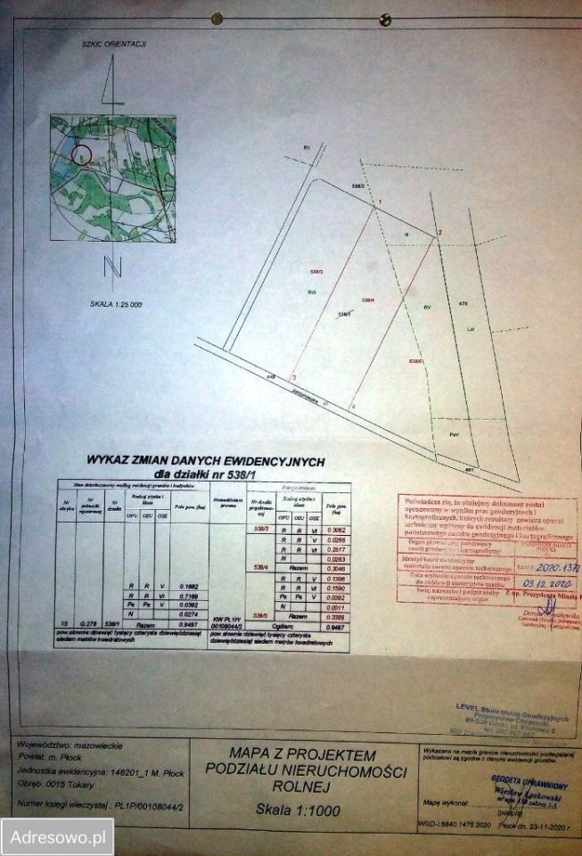 Działka rolna Płock Budy Dolne, ul. Jordanowska. Zdjęcie 9