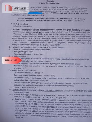 Działka budowlana Osowo Leśne. Zdjęcie 5