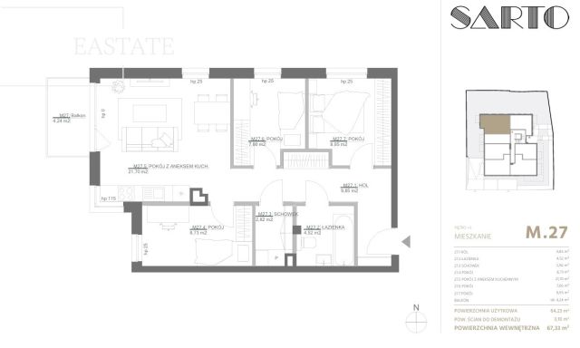 Mieszkanie 4-pokojowe Gdynia Obłuże, ul. Krawiecka. Zdjęcie 9