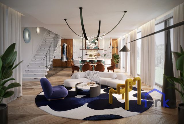 dom wolnostojący, 5 pokoi Warszawa Wilanów, ul. Księdza Prymasa Augusta Hlonda. Zdjęcie 3