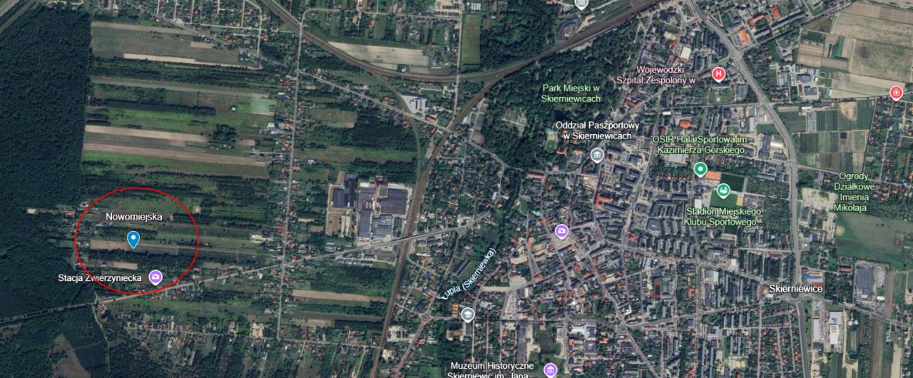 Działka budowlana Skierniewice Centrum, ul. Nowomiejska