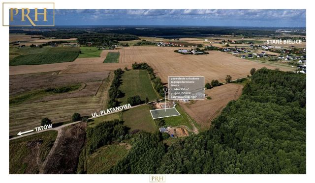 Działka budowlana Stare Bielice, ul. Platanowa. Zdjęcie 2