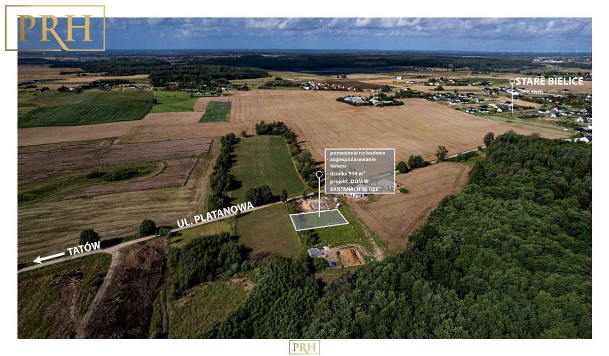 Działka budowlana Stare Bielice, ul. Platanowa. Zdjęcie 2