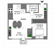 Mieszkanie 2-pokojowe Warszawa Mokotów, ul. Wojciecha Żywnego. Zdjęcie 4