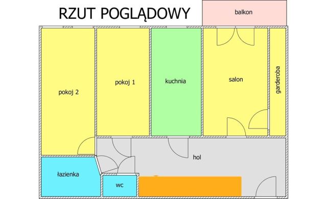 Mieszkanie 3-pokojowe Wrocław Krzyki, ul. Ślężna. Zdjęcie 3